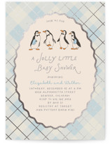 Disney’s Mary Poppins Jolly Penguins Foil-Pressed Baby Shower Invitations