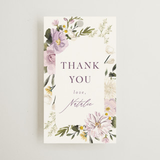 Floral Wisp Bridal Shower Favor Tags