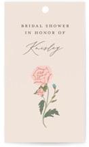 floral bouquet Bridal Shower Favor Tags