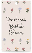 Wildflower Bloom Bridal Shower Favor Tags
