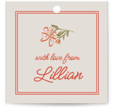 Flora Bridal Shower Favor Tags