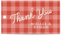 Gingham Garden Bridal Shower Favor Tags