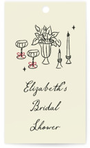 Vintage Lovers Bridal Shower Favor Tags