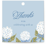 Hydrangea bow bouquets Bridal Shower Favor Tags