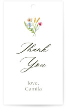 Bright Garden Bridal Shower Favor Tags