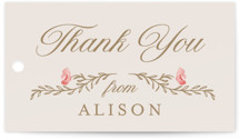 Victorian Bridal Shower Favor Tags