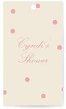 Holiday bow Bridal Shower Favor Tags