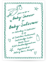 Stork Party Baby Shower Invitations