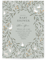 Meadow Friends Baby Shower Invitations
