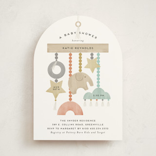 boho baby mobile Baby Shower Invitations