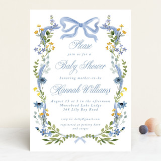 Hand Painted Baby Shower Invitations
