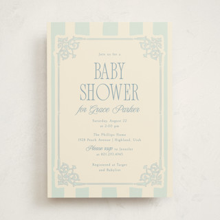 French Frame Baby Shower Invitations