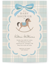 Heirloom Rocking Horse Baby Shower Invitations