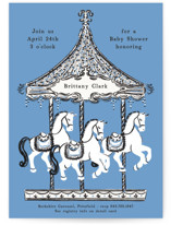 Round And Round Baby Shower Invitations