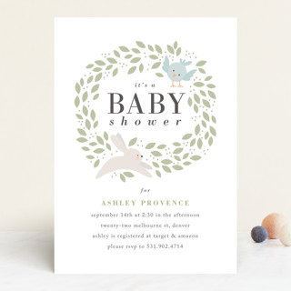tweet and twitch Baby Shower Invitations
