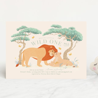 Little Wild One Baby Shower Invitations