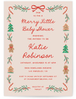 Merry Little Baby Shower Invitations