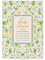 Petit Lemon Baby Shower Invitations