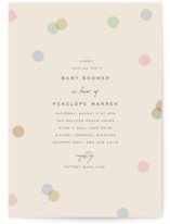 Polka Pop Baby Shower Invitations