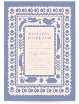 Heirloom Baby Shower Invitations