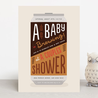Baby Brewing Baby Shower Invitations