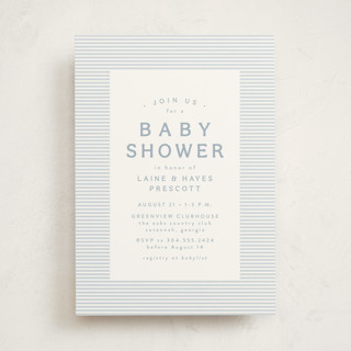 A cute stripe Baby Shower Invitations