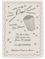 Popcorn Baby Baby Shower Invitations