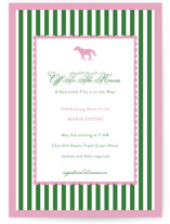 Derby Party Baby Shower Invitations