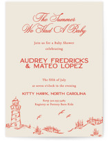 Kitty Hawk Baby Shower Invitations