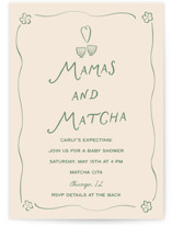 Perfect Matcha Baby Shower Invitations