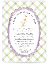 Cute Goose almost loose Baby Shower Invitations