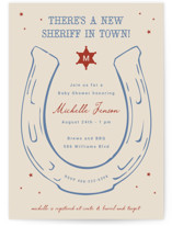 Baby Sheriff Baby Shower Invitations