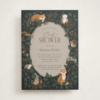 Woodland Baby Shower Baby Shower Invitations