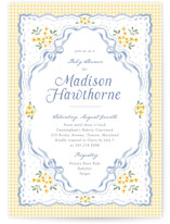 Baby Eyelet Baby Shower Invitations