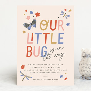 our little bug Baby Shower Invitations