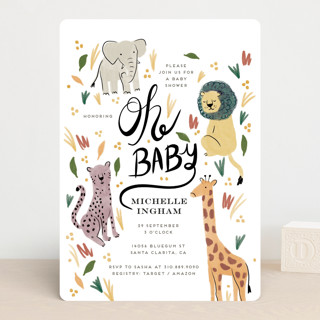 Safari Fun Baby Shower Invitations