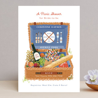 Picnic Basket Bridal Shower Invitations