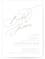 minimal Bridal Shower Invitations