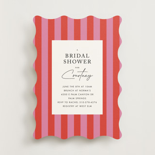 Bold Stripes Bridal Shower Invitations