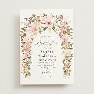 Floral Arch Bridal Shower Invitations