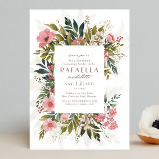 Wild Flower Garden Bridal Shower Invitations
