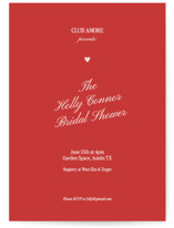 Club Amore Bridal Shower Invitations