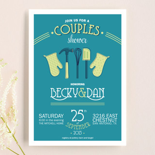 Couples Kitchen Bridal Shower Invitations