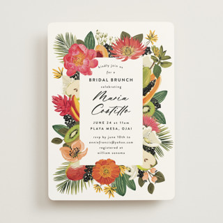 Tropical Brunch Bridal Shower Invitations
