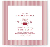 Classic Cherries Bridal Shower Invitations