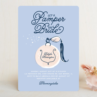 Pamper Bridal Shower Invitations