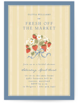 Strawberry Sunshine Bridal Shower Invitations