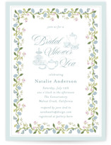 Garden Tea Bridal Shower Invitations