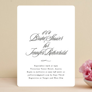 Elegant Bridal Shower Invitations