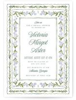 Vintage Sketched Bridal Shower Invitations